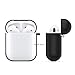 AhaStyle Full Protective Cover Keychain Silicone Case for Apple AirPods (Black)