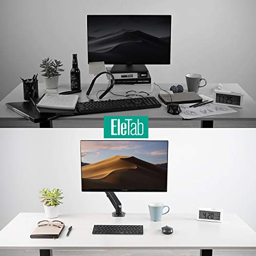EleTab Single Monitor Stand Articulating Gas Spring Monitor Arm
