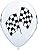 CHECKERED Flag Car NASCAR Stock RACE (6) LATEX Deluxe Quality Helium Balloons