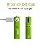 Smartoools Micro-USB Rechargeable AA/AAA Battery NiMH with Cables (AA 2 Pack)
