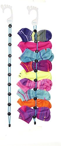 Sock Organizer, Easy Clips &amp; Locks Paired Socks without Ties, Bags or Dividers for Laundry-2 Pack
