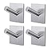 COLIBROX Bathroom Towel Hooks, 3M Self Adhesive Wall Hooks, Heavy Duty Stainless Steel Coat Hanger for Hanging