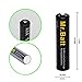 AAA Rechargeable Batteries (16 Pack) NiMh 1.2V 1000mAh High Capacity Low Self Discharge