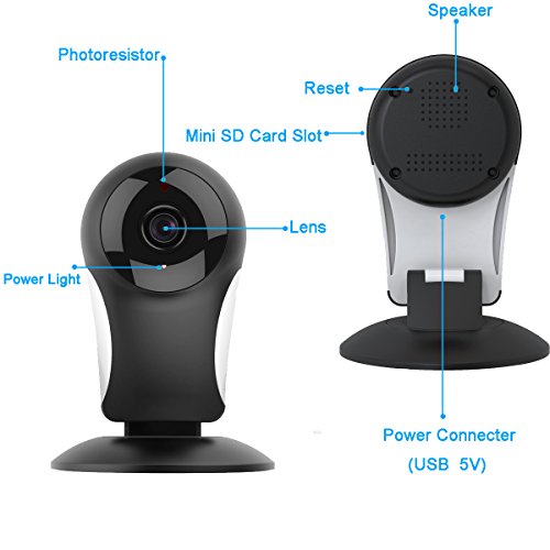 Home Security Camera System, M WAY HD 960P Wireless IP Camera Support 2.4GHz Wifi, Day/Night Vision, Indoor/Outdoor Cam for House, Baby, Pet Security BLACK - Thumbnail 6