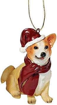 Design Toscano Jh576337 Décorations De Noël Noël Welsh Corgi Ornements De Vacances Pour Chiens