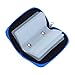 22 Slots SD SDHC MMC CF Micro SD Memory Card Case Holder Pouch Zippered Storage Bag (Blue) - 2 Pack