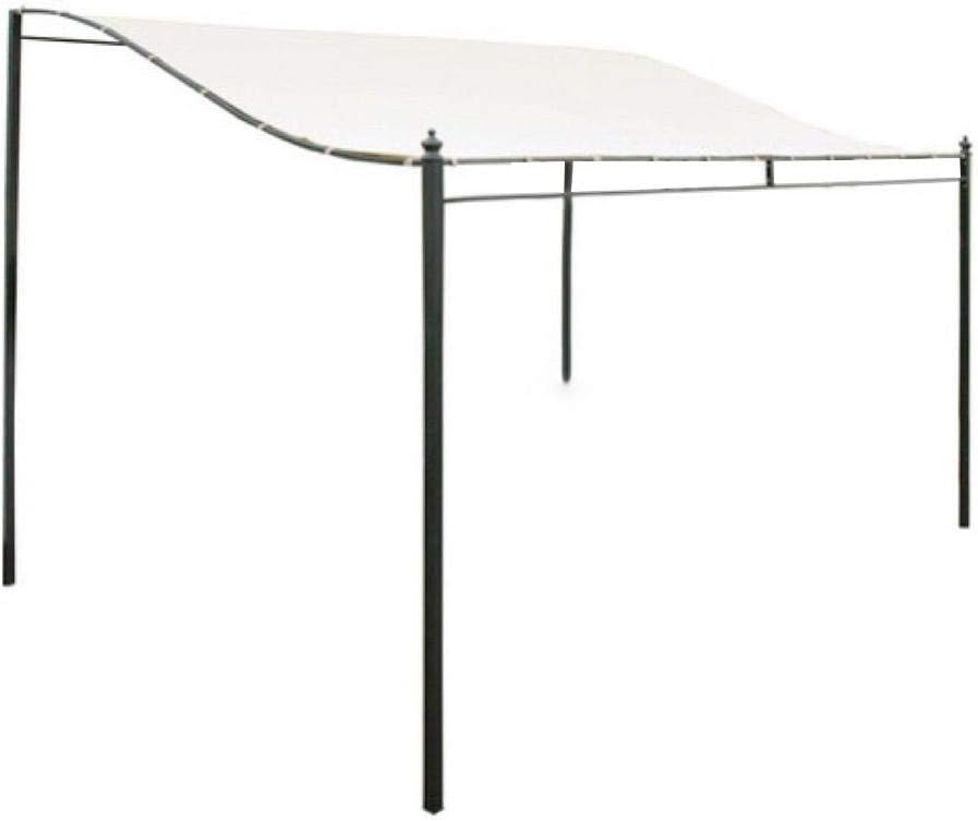 Nishci DIY Patio Retractable Manual Awning Garden Sun Shade Canopy Gazebo with Waterproof Tear Resistance Cover, Canopy Instant Shelter