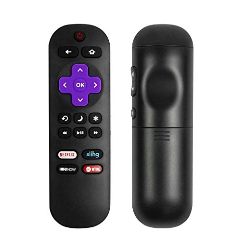 Remote Control fits for All Hitachi Roku TV (Roku Built-in TV, Not for Roku Player Box Connect w/TV) (Single)
