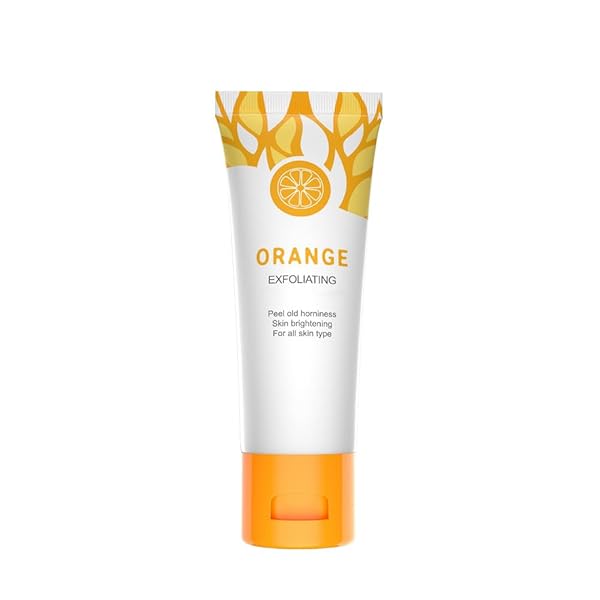 ORANGE PURIFYING EXFOLIATING GEL,FACE AND BODY CLEANSING SCRUB GEL (1 PCS)