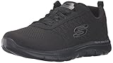Skechers Sport Women's Flex Appeal 2.0 Break Free Fashion Sneaker, Black, 10 M US