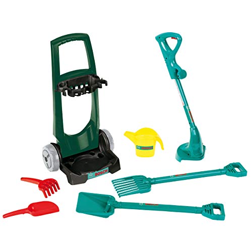 Theo Klein 2751 Bosch Garden 7-Piece Garden Trolley I Set with Garden Tools for Children I Toys for Children Aged 3 and… – Bild 4