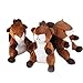 IFOYO Squeak Dog Toys, Large Durable Squirrel Hide and Seek Puzzle Plush Interactive Dog Toys for Medium/Small Dogs, Pets, Halloween Christmas Dog Toy