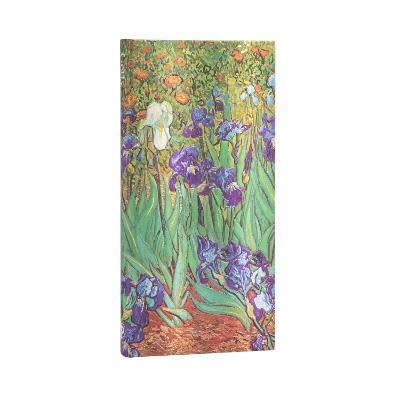 Paperblanks Van Gogh Iris 12 Month 2024 Diaries | Horizontal | Delgado (95 × 180 mm) DE0410-119