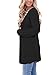 Dokotoo Womens Fashion Casual Ladies Winter Long Sleeve Open Front Cable Knit Sweater Loose Long Cardigan Coat Outerwear Black X-Large