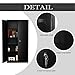 Black Metal Storage Cabinet Locking Steel Storage Cabinet with 4 Adjustable Shelves 72