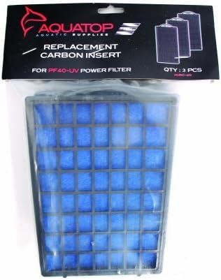 Aquatop Aquatic Supplies Replacement Carbon Insert 40 Gal-3Pk MIRC-40