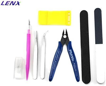 LENX 8 PCS Gundam Modeler Basic Tools Craft Set For Car Model Assemble Building(D) by LENX
