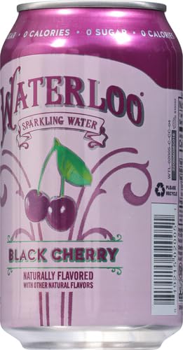 WATERLOO SPARKLING WATER WATERLOO BLACK CHERRY SPARKLING WATER, 12 FL OZ