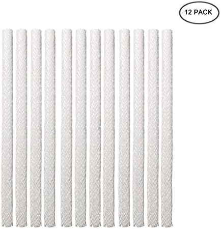 CABAX Long Life Fiberglass Replacement Wicks for Oil Lamps and Candles Wine Bottle Wicks for Tiki Torch, 0.5'' by 14'' (12 Pack)
