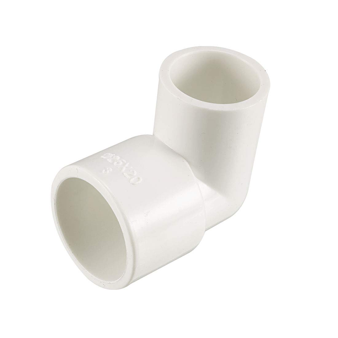 sourcing map 25mm Slip x 20mm Slip 90 Degree PVC Pipe Fitting Elbow Connector 5 Pcs