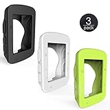 [3-PACK] Garmin Edge 520 / Edge 820 Silicone Case + Screen Protectors,TUSITA Replacement Case Cover Skin Bundle for Garmin Bike GPS Computer