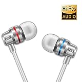 Earbuds Ear Buds in Ear Headphones Wired Earphones with Microphone Mic Stereo and Volume Control Waterproof Wired Earphone for iPhone Samsung Android Mp3 Players Tablet Laptop 3.5mm Audio