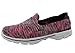 Skechers Go Walk 3 Crazed Womens Slip On Walking Sneakers Hot Pink/Black 7.5
