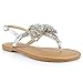 Dolce & Gabbana Sparkling Bow Sandal - Silver