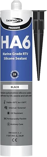 Truly PVC Bond It Black HA6 Silicone Sealant 310ml EU3 Cartridge view 1