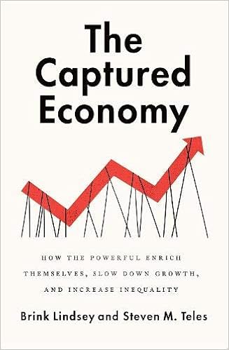 The Captured Economy: How the Powerful Enrich Themselves, Slow Down Growth, and Increase Inequality, by Brink Lindsey The Captured Economy: How the Powerful Enrich Themselves, Slow Down Growth, and Increase Inequality, by Brink Lindsey