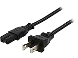 Rosewill 6' 18 AWG 2-Slot AC Power Cord/Cable for Laptops & Notebooks C7/1-15P (RCPC-14017)