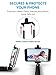 Premium Bluetooth Selfie Stick for iPhone X XR XS 11 10 8 7 6 5 Samsung Galaxy S10 S9 S8 S7 S6 S5, Android - Selfie Sticks (Powered by USA Technology) No Apps No Batteries No Downloads Required