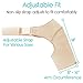 Vive Shoulder Brace - Rotator Cuff Compression Support - Men, Women, Left, Right Arm Injury Prevention Stabilizer Sleeve Wrap - Immobilizer for Dislocated AC Joint, Labrum Tear Pain (Beige, Single)