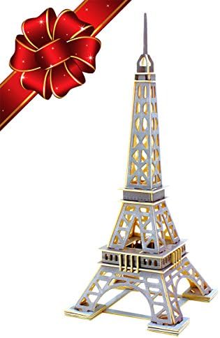 CHRISTMAS SALE | Eiffel Tower 3D Puzzle Kit - Top Gift for Kids - Building DIY Toys Craft Puzzles - Children 6 7 8 9 10 11 12 13 14 Year Olds &amp; Up - Best Educational Gifts for Boys and Girls
