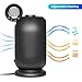 MRMIKKI Small Space Heater for Office, 1200W/700W Electric Heater for Home, Ceramic Heater with Fan, Tip-Over and Overheat Protection, 3s Quick Heating with Oscillation (Black)