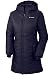 COLUMBIA WOMEN'S MORNING LIGHT OMNI HEAT LONG JACKET COAT PUFFER, NAVY INDIGO