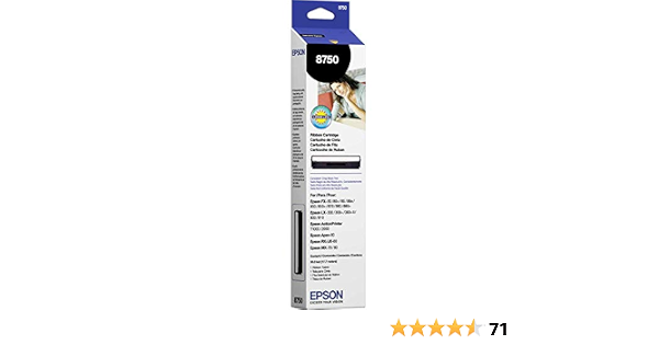 Amazon.com: Epson 8750 Black Ribbon Cartridge : Office Products