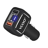 Car Charger, VCOO 3-Port USB Car Charger with Qualcomm Quick Charge 3.0 and USB Type C Port for Samsung Galaxy S7/S6/S6 Edge, iPhone, iPad, LG G5, Nexus, HTC and More