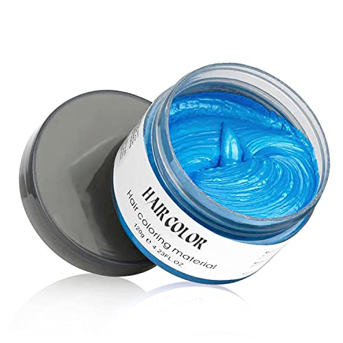 Temporary Hair Color Dye Wax, Instant Blue Hair Color Wax, EFLY