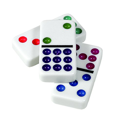 Double 9 Color Dot Dominoes in Collectors Tin (styles will vary)