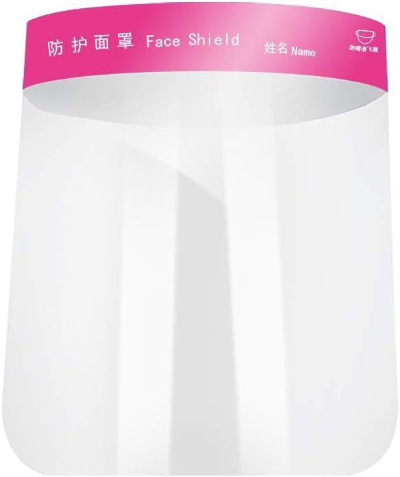 dontdo 1Pc Adjustable Windproof Anti Droplet Dust-Proof Full Face Protective Visor Shield for Adult and Children Pink