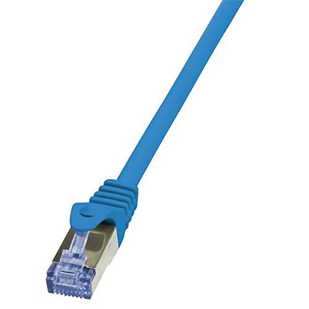 LogiLink CQ3076S Cat.6A 10G S/FTP PIMF PrimeLine Cat 6 Ethernet Cable Patch Cable, 5 Meter Length, Blue