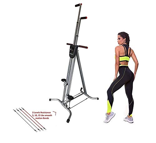 X-Factor Vertical Climber 8.0 Stair Stepper Climbing Machine HD Home Gym Exercise Workout Full Body Fitness Cardio Training Adjustable w LCD Display