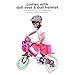 Milliard Doll Bike Seat and Helmet for 18 inch American Girl Dolls with Sticker Pack (Universal Fit on Bikes and Scooters)