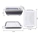 Collapsible Dish Drying Rack with Drain Board【New Version】 Portable Dinnerware/Glassware/Tableware Organizer - Perfect for Small Kitchen,Camper, RV,Caravan,Travel (Elegant Gray)