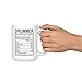 Artisan Owl Fuel Your Groove with This Drummer Nutritional Facts Mug – 15oz of Bold Style for Musicians and Music Lovers