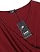 A Line Dresses for Women, Laksmi Long Sleeve Designed Modest Pleated Swing Party Dress Wine Medium