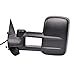 DEDC Towing Mirrors Silverado Side View Mirrors Power Heated with Manual Folding Extending for 07-14 Chevy Silverado GMC Sierra 1 Pair