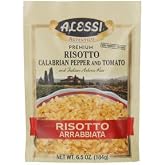 Alessi Autentico, Premium Seasoned Risotto, Italian Arborio Rice, Easy to Prepare, 6.5 Ounce (Arrabbiata, Pack of 1)