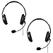HDE Headset for Xbox 360 Console and Live Service Two Pack Headphone and Microphone for Game Chat Compatible with Wireless Controllers (2pk)